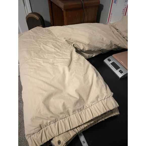 Eddie Bauer Jacket Mens XL Tall Beige Goose Down Puffer Winter Coat Outdoor READ - Picture 11 of 12